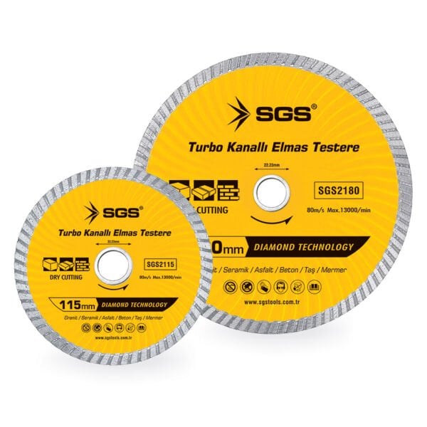 SGS 2115 Turbo Kanallı Elmas Testere 115 mm