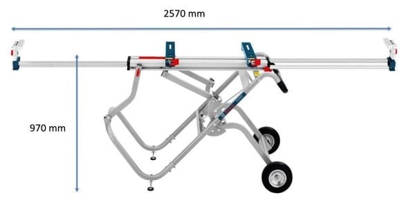 BOSCH GTA 2500 Gönye Kesme İçin Tekerli Çalışma Tezgahı