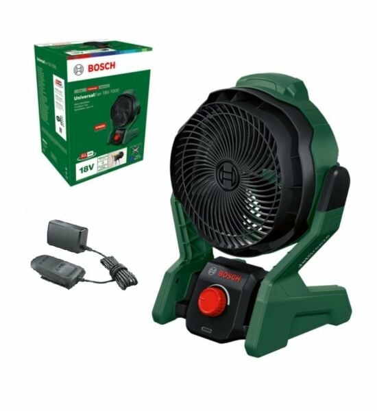 BOSCH UniversalFan 18V-1000 Akülü Fan Vantilatör 2 Amper Tek Akülü
