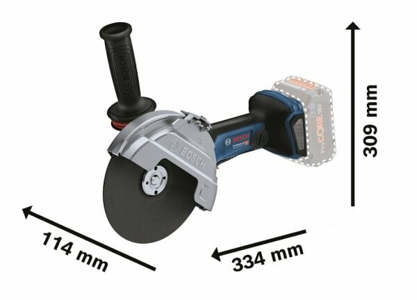 BOSCH GWS 18 V-180 P Akülü Taşlama 18 Volt 180 mm (Akü ve Şarj Aleti Hariç)