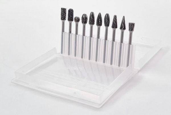 NEXON 10 Parça Elmas - Karbür Kalıpçı Freze Ucu Ahşap - Metal (3 mm Saplı)