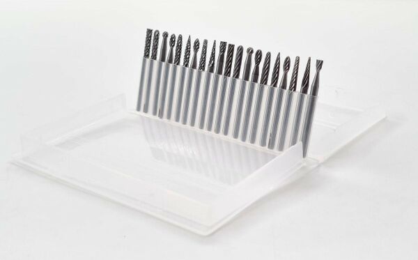 NEXON 20 Parça Elmas - Karbür Kalıpçı Freze Ucu Ahşap - Metal (3 mm Saplı)