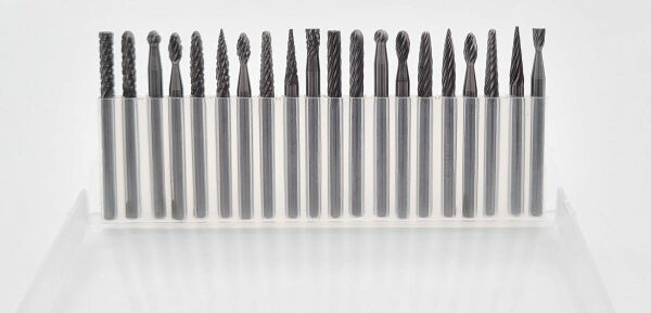 NEXON 20 Parça Elmas - Karbür Kalıpçı Freze Ucu Ahşap - Metal (3 mm Saplı)