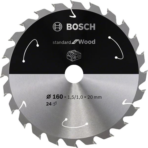 BOSCH 160x20x1,5 mm 24 Diş Ahşap Elmas Daire Testere Bıçağı