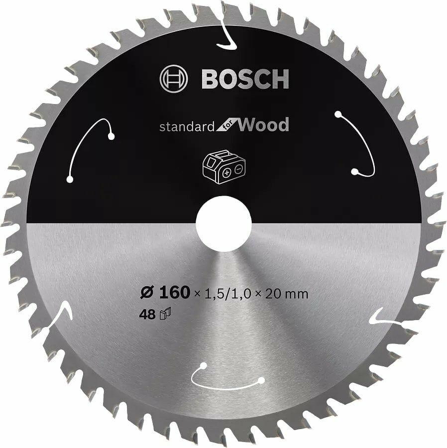 BOSCH 160x20x1,5 mm 48 Diş PRO Wood Ahşap Elmas Daire Testere Bıçağı