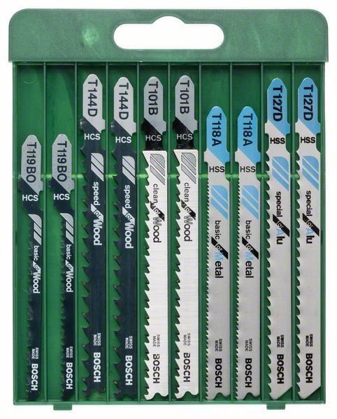 BOSCH 10 Parça Dekupaj Testere Seti (2609256746)