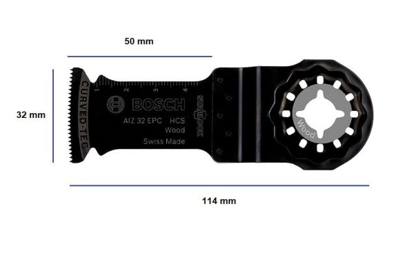BOSCH AIZ 32 EPC Ahşap İçin Daldırmalı Raspa Bıçağı