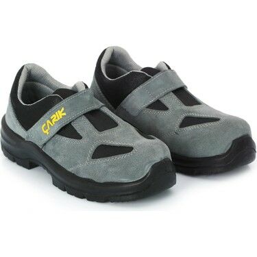 Çarık S1 İşçi Ayakkabısı Süet Cırtlı No:40