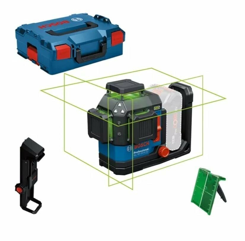 BOSCH GLL 18V-120-33 CG Akülü Yeşil Lazer Terazi 3x360 Derece (Akü ve Şarj Aleti Hariç)