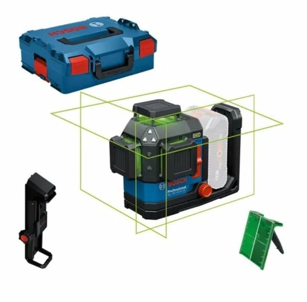 BOSCH GLL 18V-120-33 CG Akülü Yeşil Lazer Terazi 3x360 Derece (Akü ve Şarj Aleti Hariç)