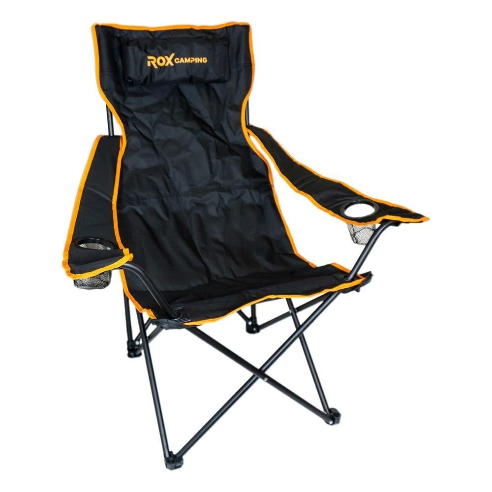 ROX Camping Siyah Katlanır Kamp Sandalyesi (153CAMP0315)