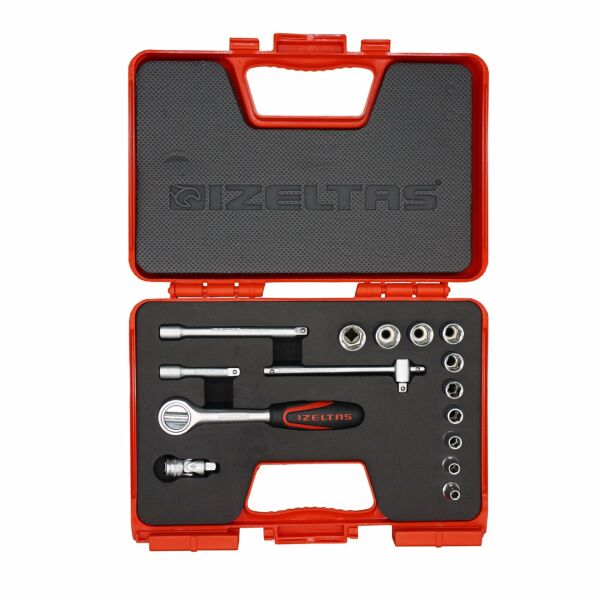 İzeltaş- 1/4'' Altı Köşe Lokma Anahtar Takımı 15 Parça