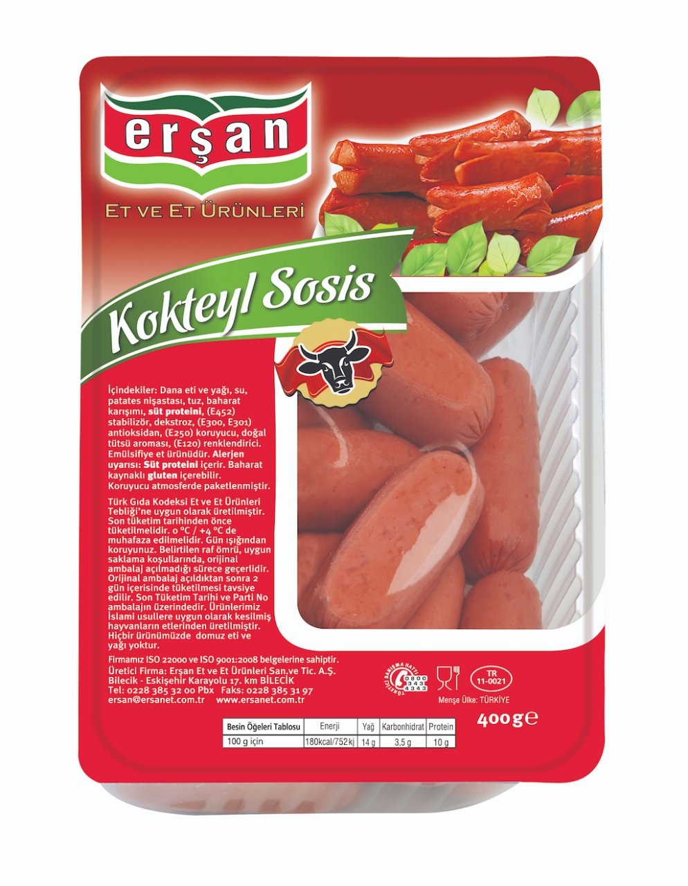 Dana Kokteyl Sosi̇s 400 Gr