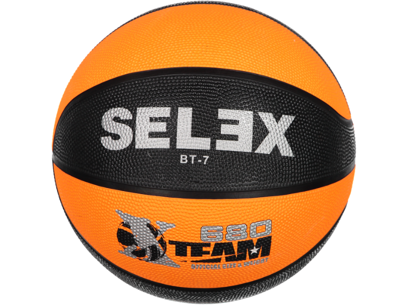 SELEX BT-7 Neon Basketbol Topu (Turuncu-Siyah)