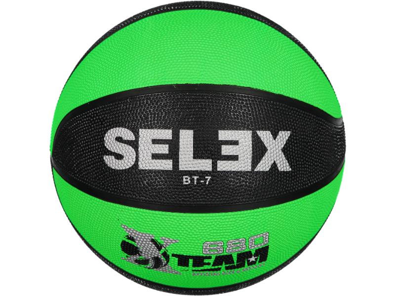 SELEX BT-7 Neon Basketbol Topu (Yeşil-Siyah)