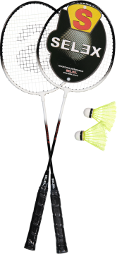 SELEX Thunder Badminton Set (2 Raket + 2 Top)