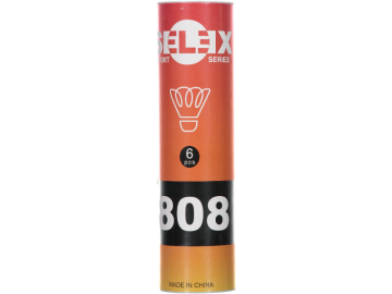 SELEX 808 Badminton Topu Plastik Mantar Başlıklı 6'lı
