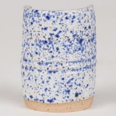SW152 Blue Splatterware Stoneware Sır