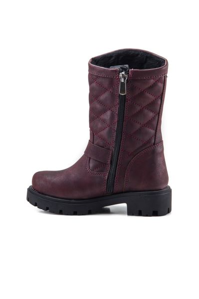 Kız Çocuk İçi Kürklü Bordo Çizme 18K4C 6046