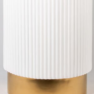 Saksı Luxury Altı Boyalı 40x55 Cm. Beyaz/Altın