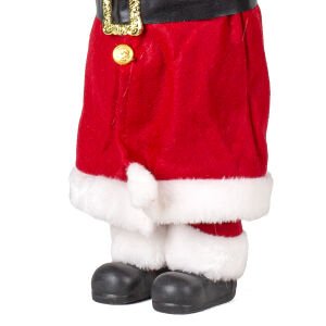 Yılbaşı Hediye Paketleri Taşıyan Kırmızı Kostümlü Noel Baba 45 Cm.