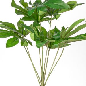 Yapay Bitki Fatsia-Japon Çınarı Gerçek Dokulu 9 Yaprak Yeşil 48 Cm.