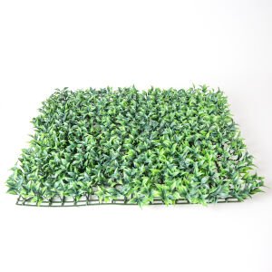 Yapay Çay Bitkisi Tabaka Yeşil 50X50 Cm. UV KORUMALI - Dış Mekan Uyumlu