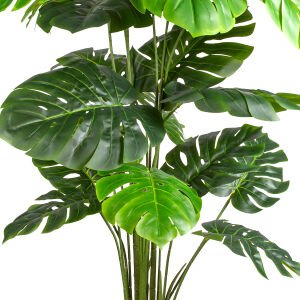 Yapay Monstera - Deve Tabanı Ağacı Gerçek Dokulu 20 Yaprak 165 Cm.