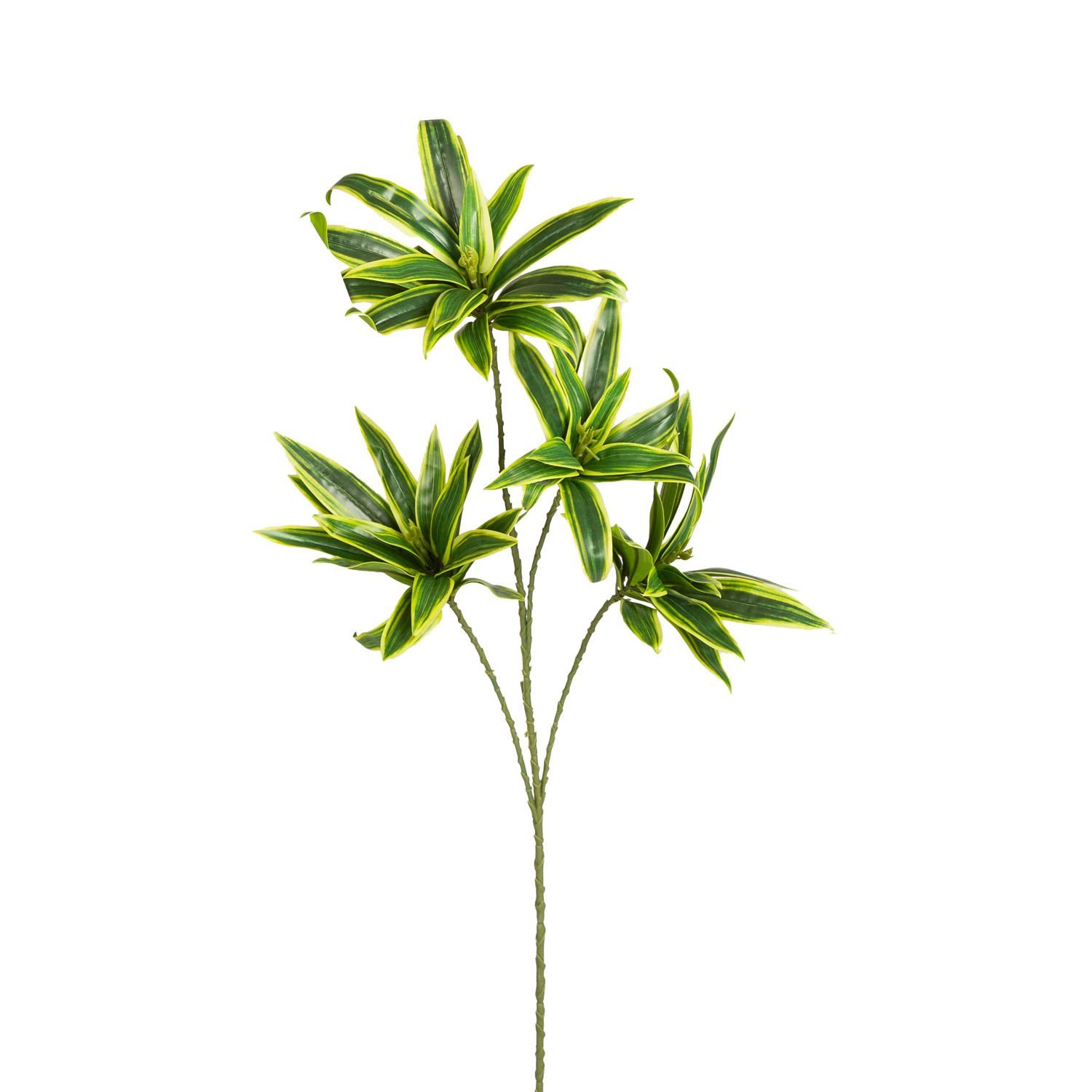 Yapay Dracena Bitkisi Yeşil-Sarı 75 Cm.