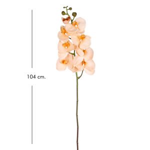 Yapay Orkide Gerçek Dokunuş Somon 104 Cm.
