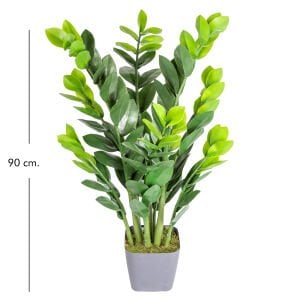 Saksıda Yapay Zamioculcas Ağacı Yeşil 90 cm