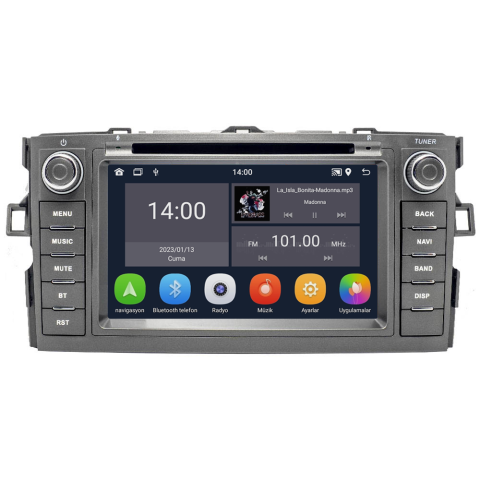 Toyota Auris Android Multimedya Sistemi (2007-2012) CRV-4541XD