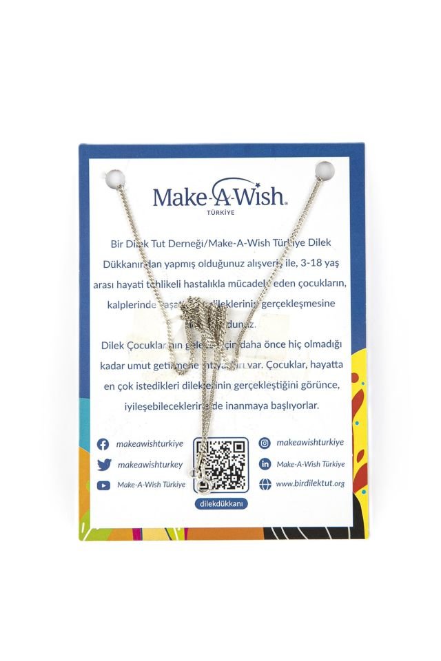 Gümüş Mavi Yıldız Kolye