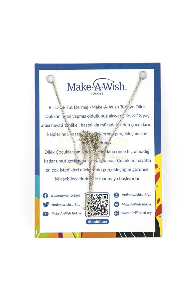 Gümüş Pembe Yıldız Kolye