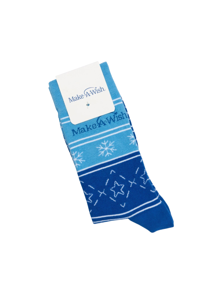 Mavi Baskılı Çorap