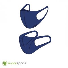 BLACKSPADE Unisex Koruyucu Maske Lacivert M