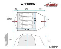 Evolite Excamp 4 Pro Çadır