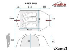 Evolite Excamp 3 Pro Çadır