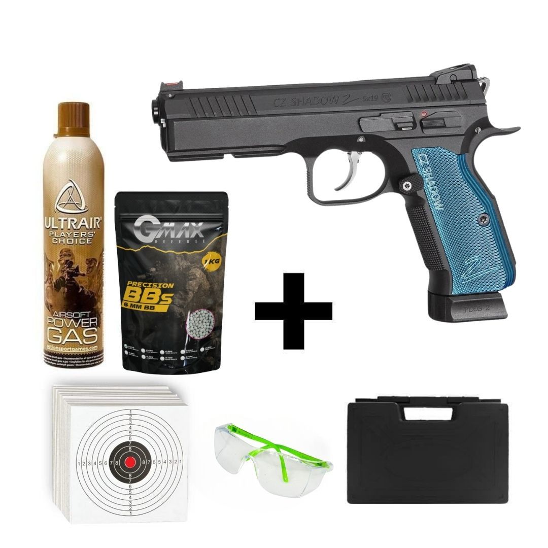 Asg Cz Shadow 2 + Green Gas + 0.20gr BB + Taşıma Çantası + Atış Gözlüğü