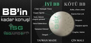 ISGairsoft 0.30g Airsoft BB 3300adet 1KG Paket