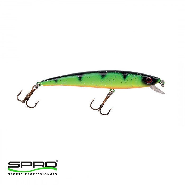 SPRO PC Bigeye Minnow 9CM Green Perch Maket Yem