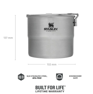Stanley Adventure Paslanmaz Çelik İki Kişilik Pişirme Seti