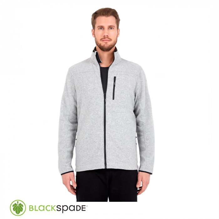 BLACKSPADE Önden Fermuarlı Polar Mont Gri L