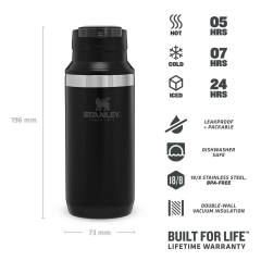 Stanley Adventure Switchback Tek El Termos Bardak 0.35 Lt Siyah