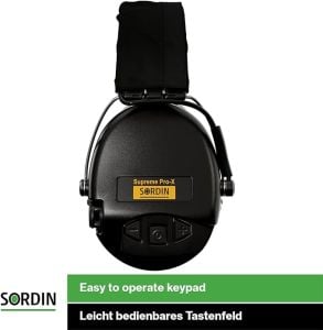 Sordin Supreme Pro-X Elektronik Atış Kulaklığı (Siyah)