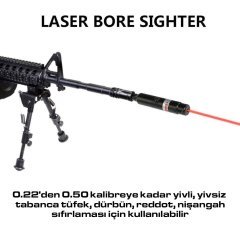 VECTOR Red Lazer Bore Sight Collimator Dürbün Sıfırlama Lazeri