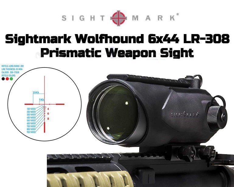 Wolfhound 6x44 LR-308 Prismatic Weapon Sight