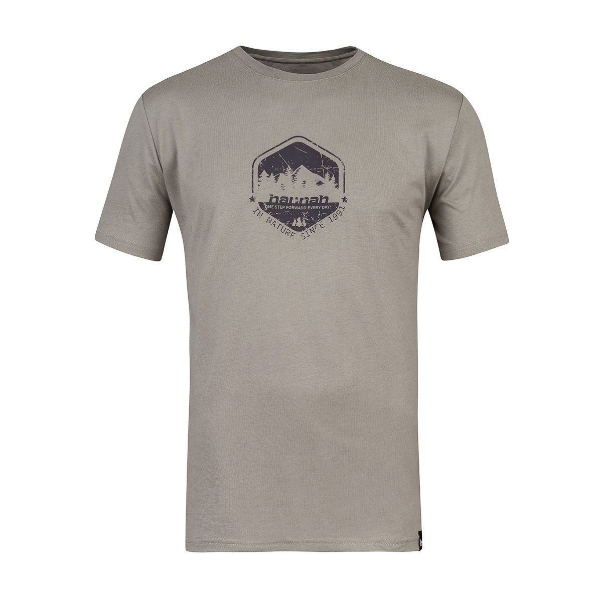 Hannah Ramone Baskılı Erkek T-Shirt Timber Wolf