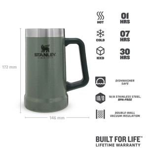 Stanley Adventure Vakumlu Termos Bardak 0.70 Lt 0,70 LT - Yeşil