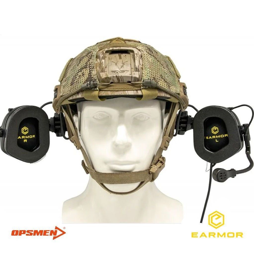 OPSMEN EARMOR M32X MOD3 KASK TIPI MIKROFONLU ATIS KULAKLIGI